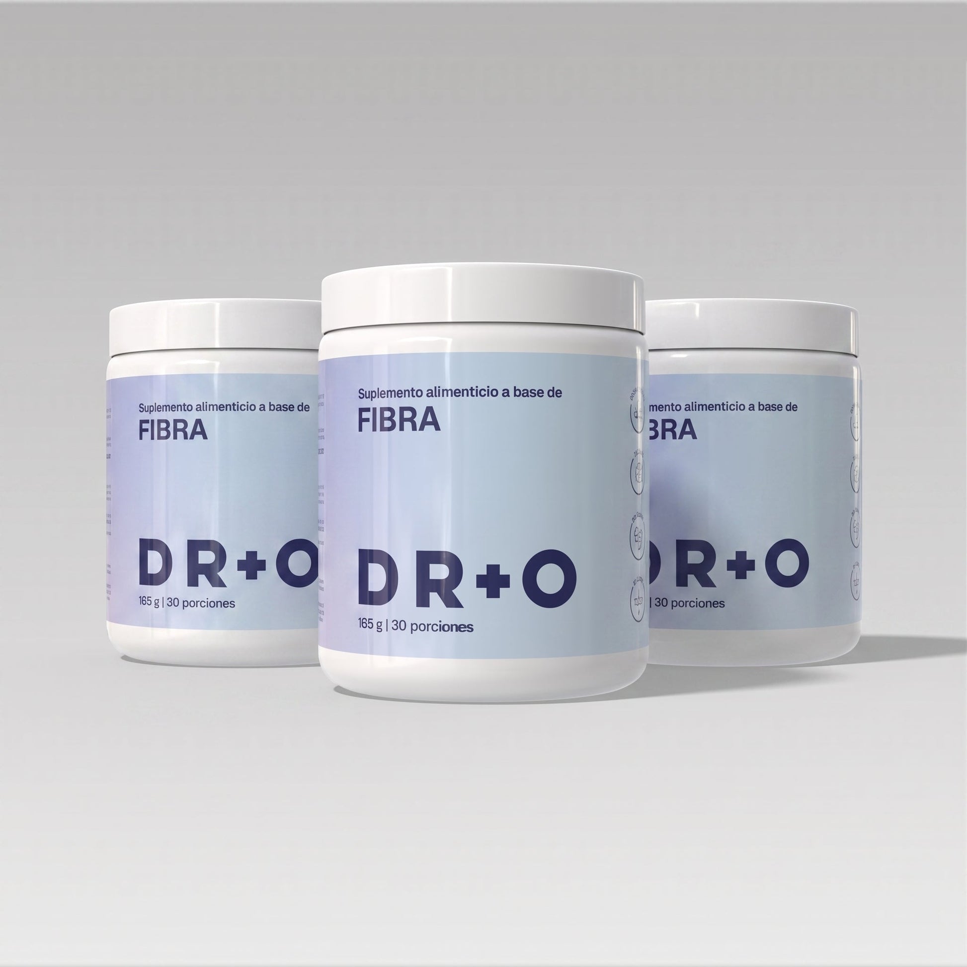 Fibra DR+O Pack 3 meses - 3 botes de fibra natural