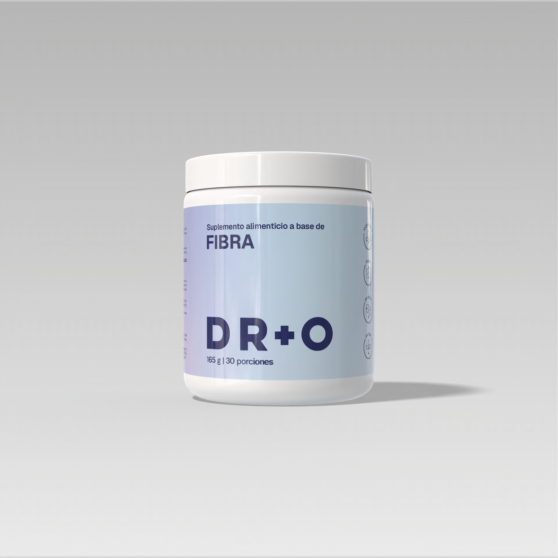 Fibra DR+O suplemento de fibra natural con Psyllium Plantago — 165g 30 porciones — hecho en México