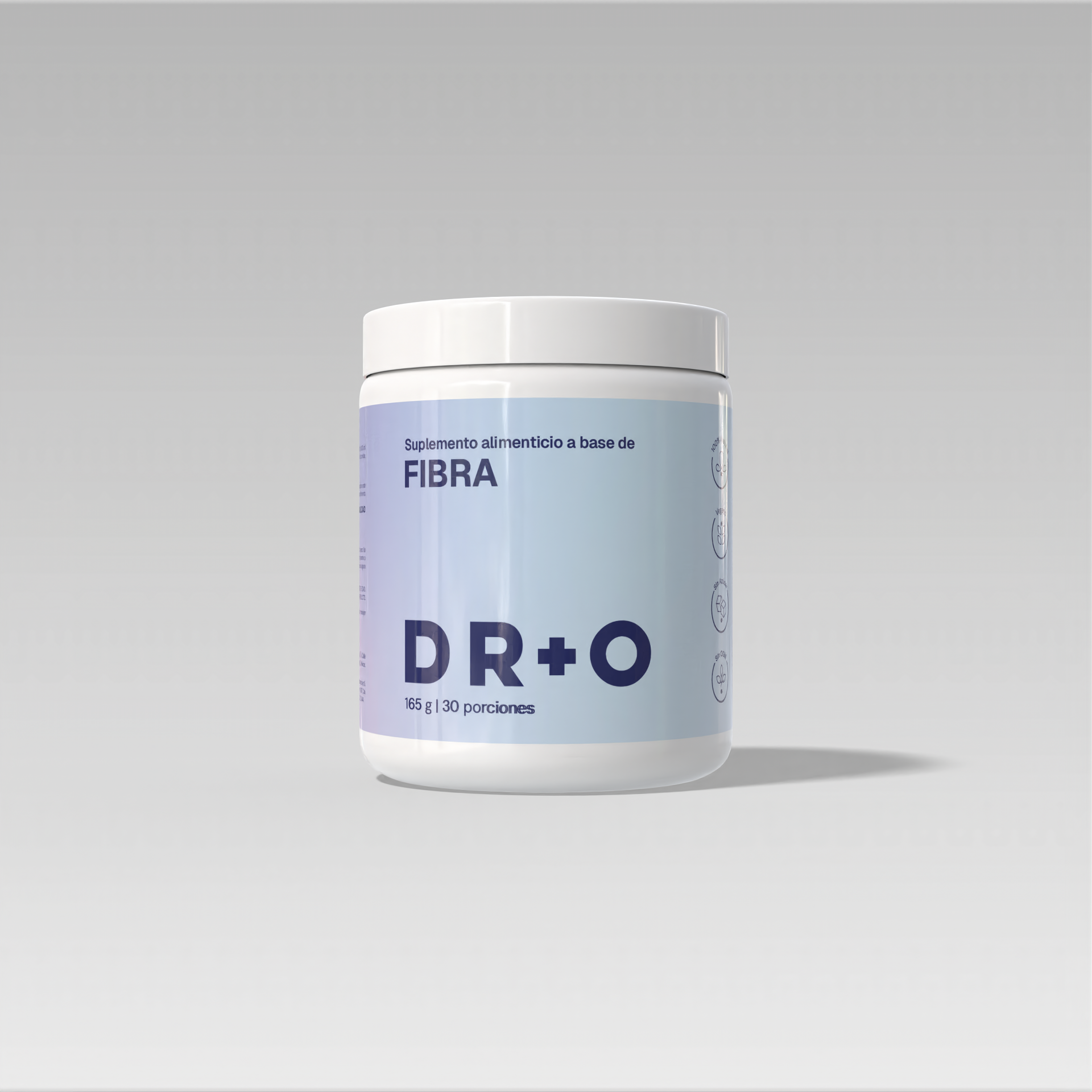 Fibra DR+O — suplemento de fibra natural con psyllium plantago 165g